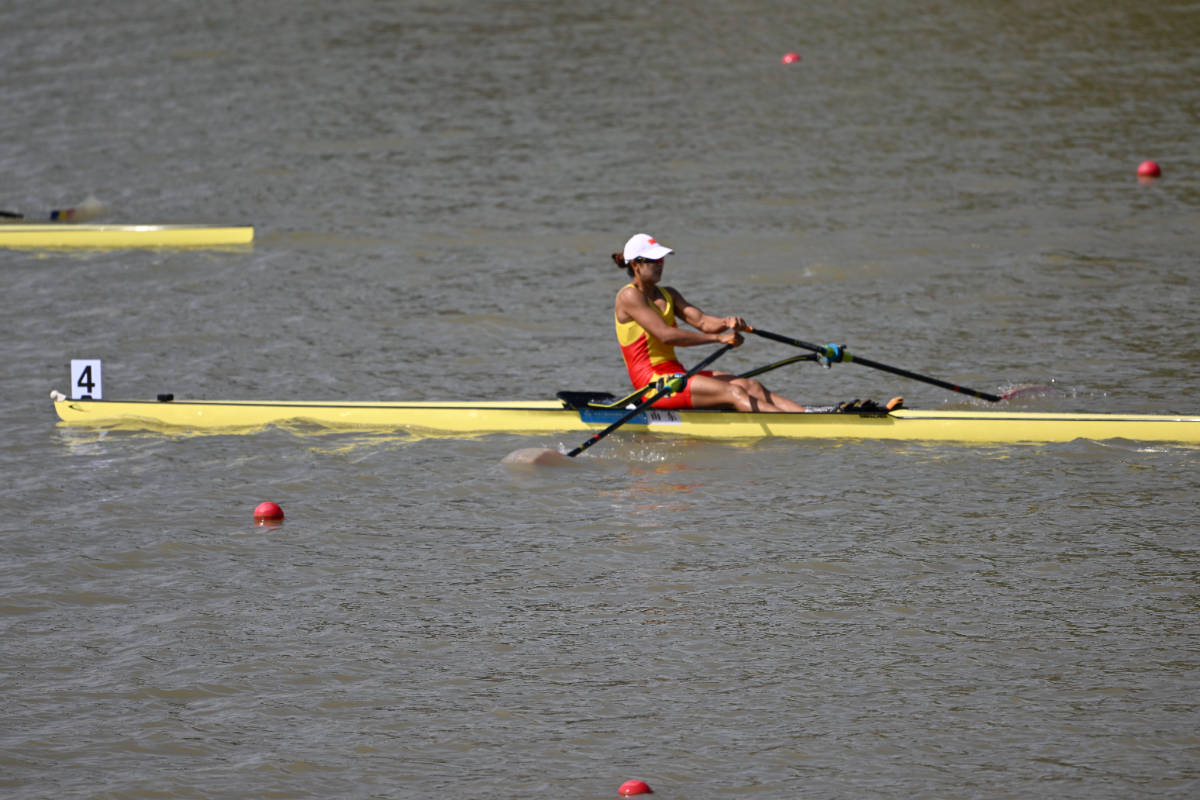 图集|十五运赛艇女子单人双桨决赛，鲁诗雨获银牌